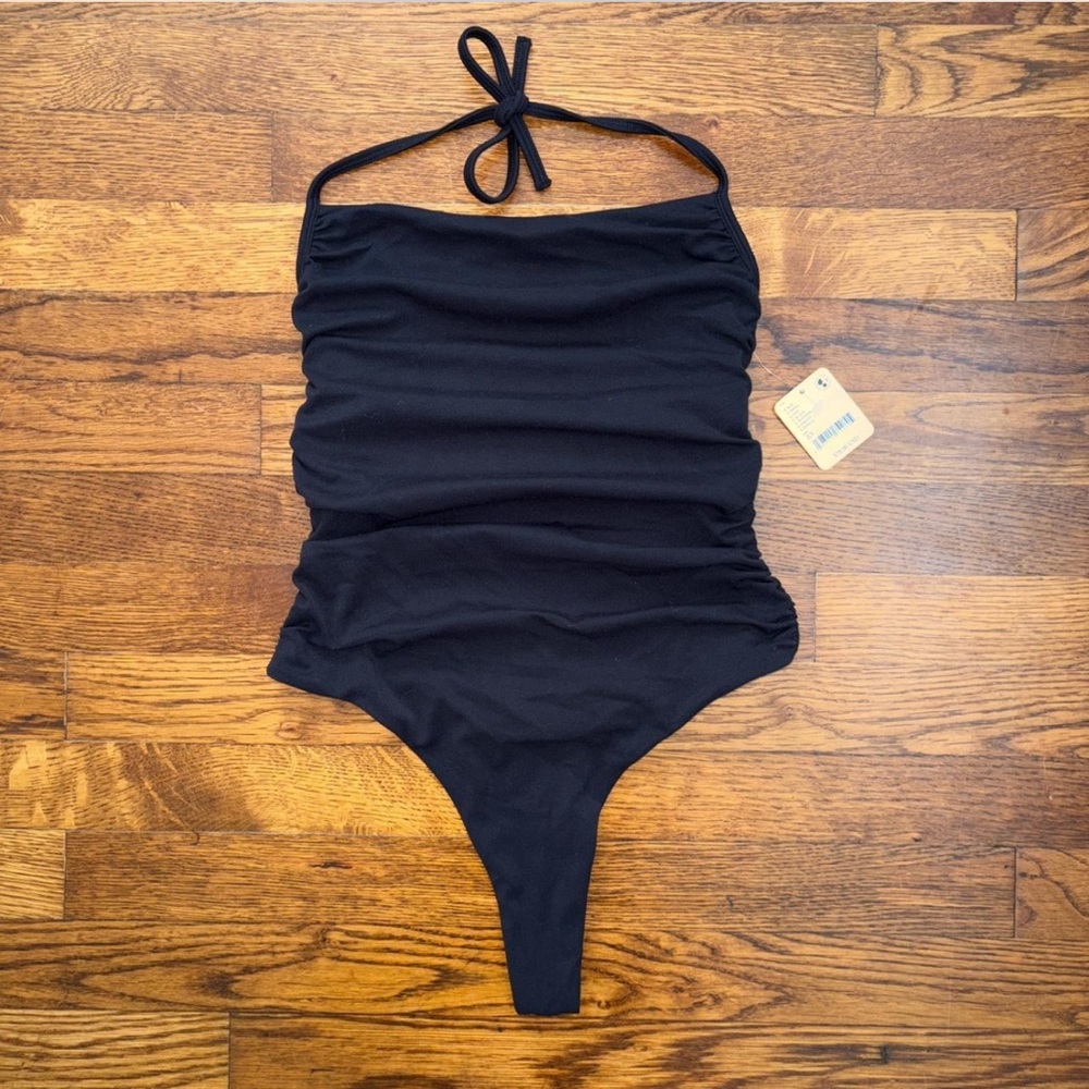 Free People Movement black bodysuit - size XS - built in bra